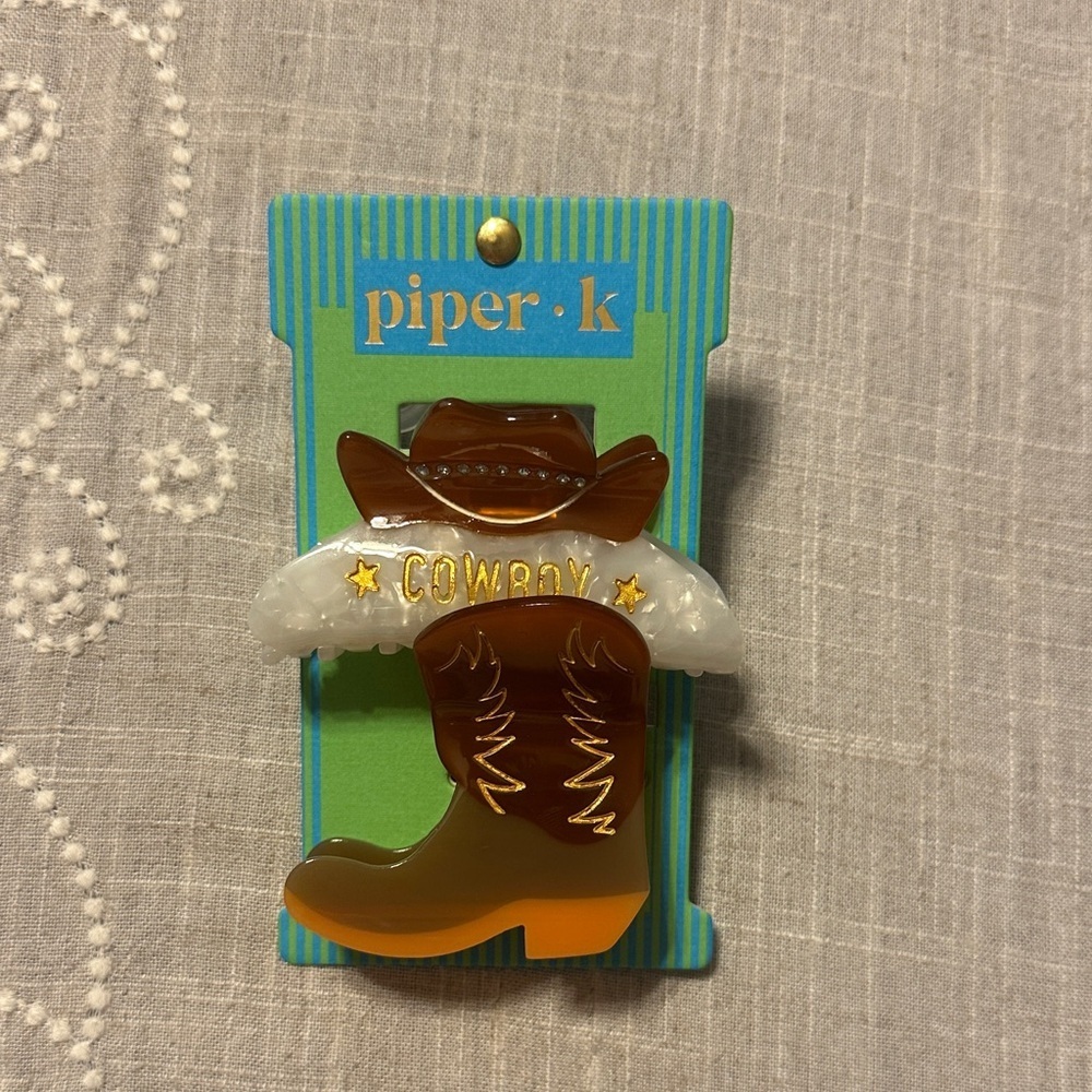 Piper k set of two cowboy claw clips